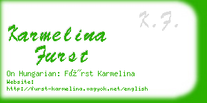 karmelina furst business card